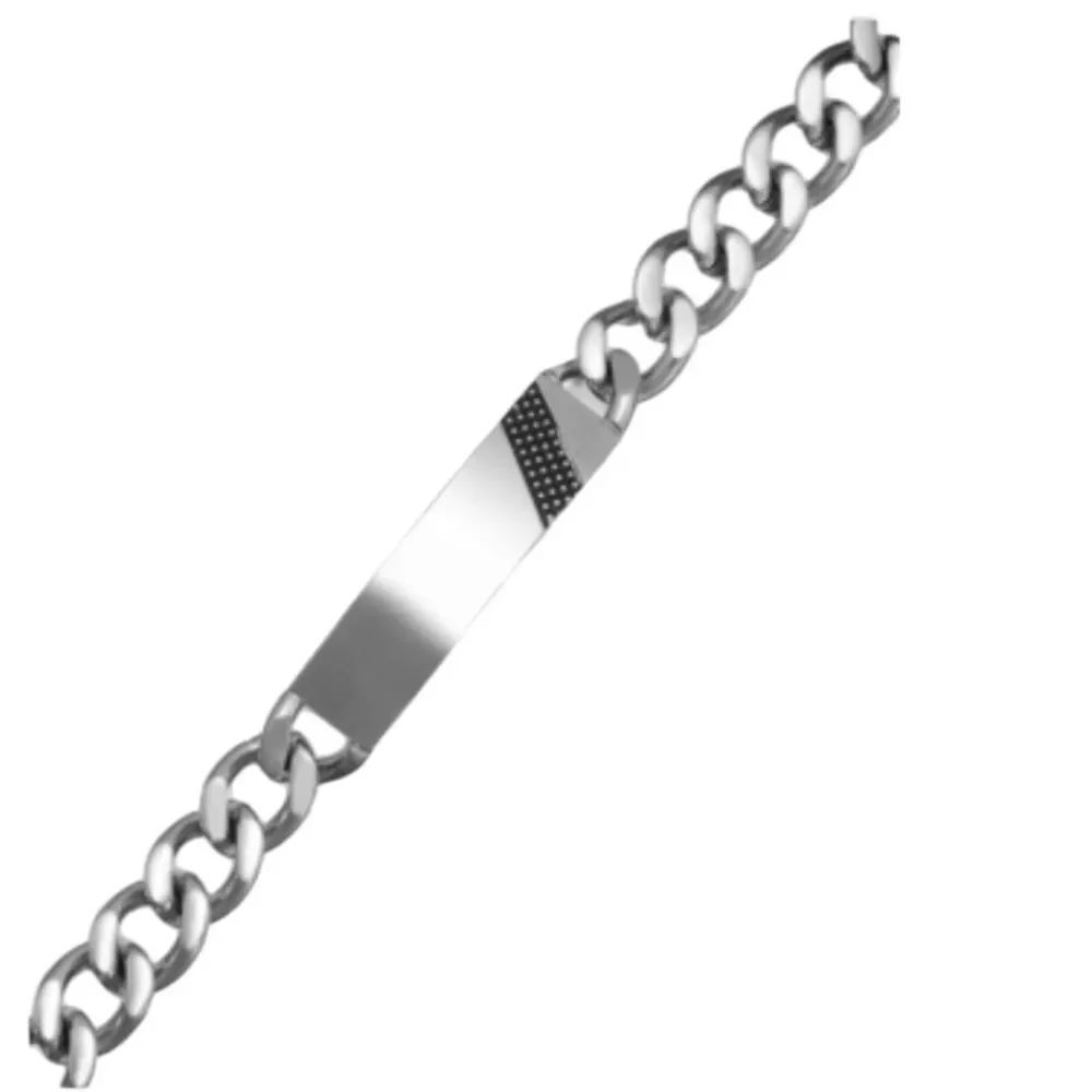 Rhona Sutton Silver Men's Chain Bracelet